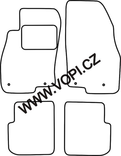 Autokoberce Fiat Punto 2014 - Autofit (1380)